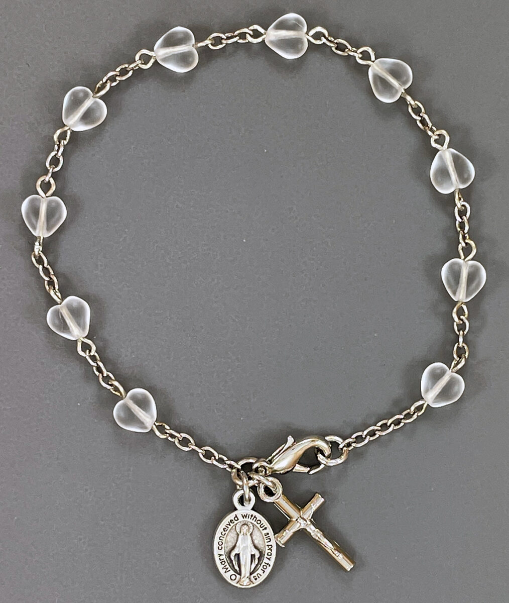 Heart Bead Rosary Bracelet ($12.99 CAD)