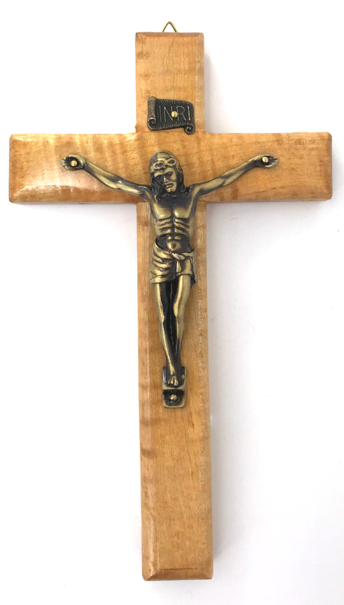 Wide Curly Maple Crucifix ($25.99 CAD)