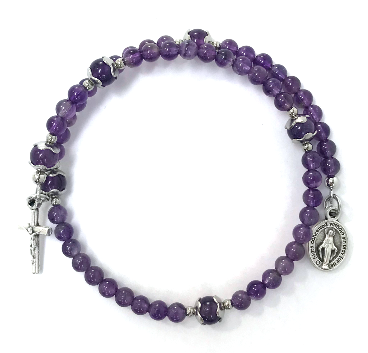 Amethyst Rosary Bracelet: $24.99 (CAD)