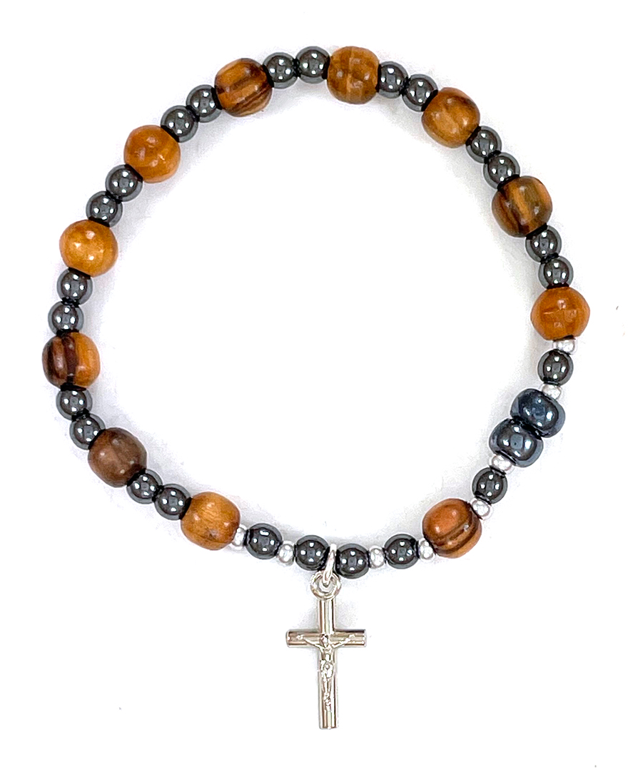 Olive Wood Rosary Bracelet: $8.99 (CAD)