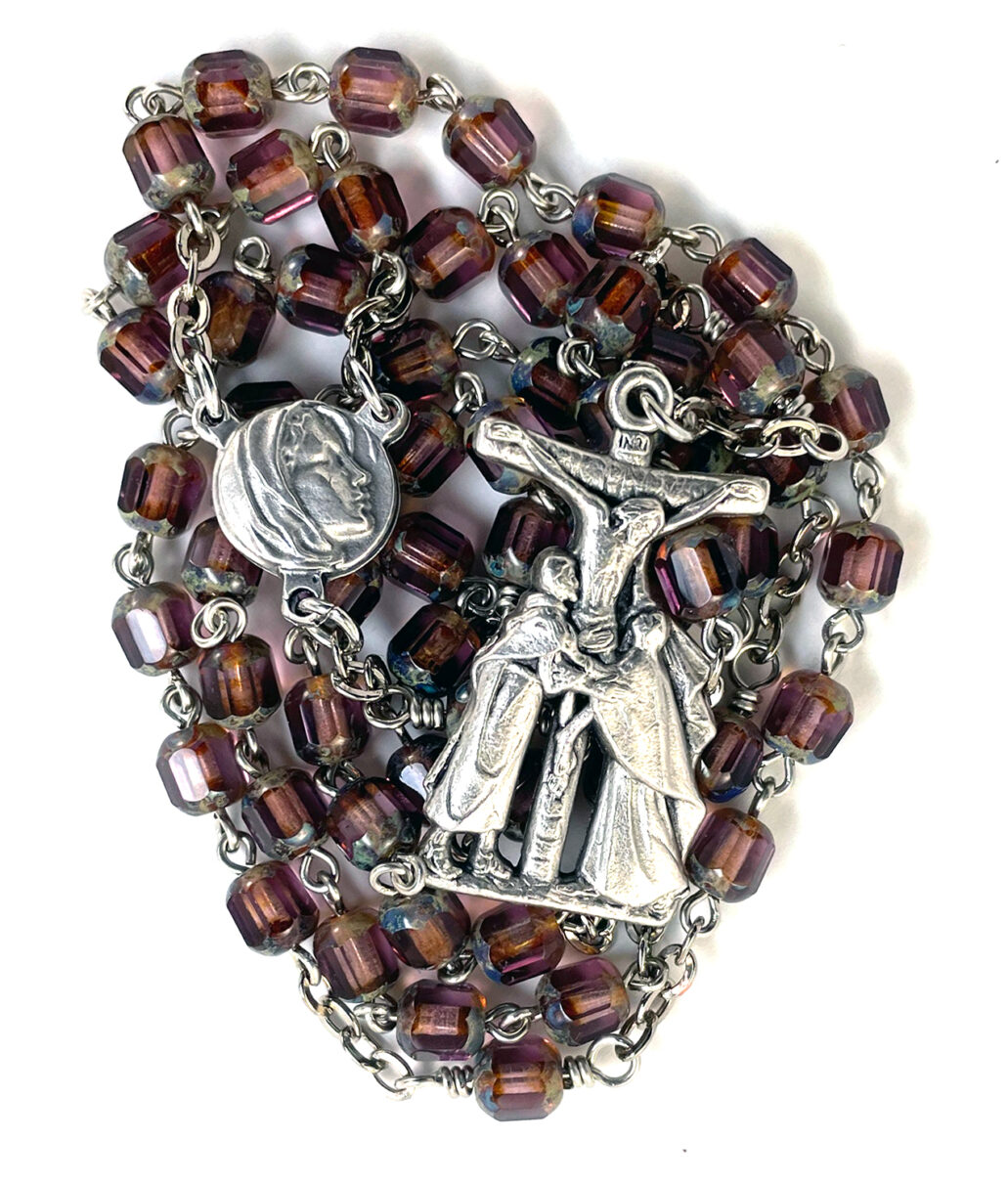 Purple Dolorosa Rosary: $40.99 (CAD)