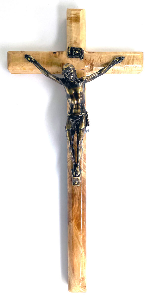 Marbled Curly Maple Crucifix ($42.99 CAD)