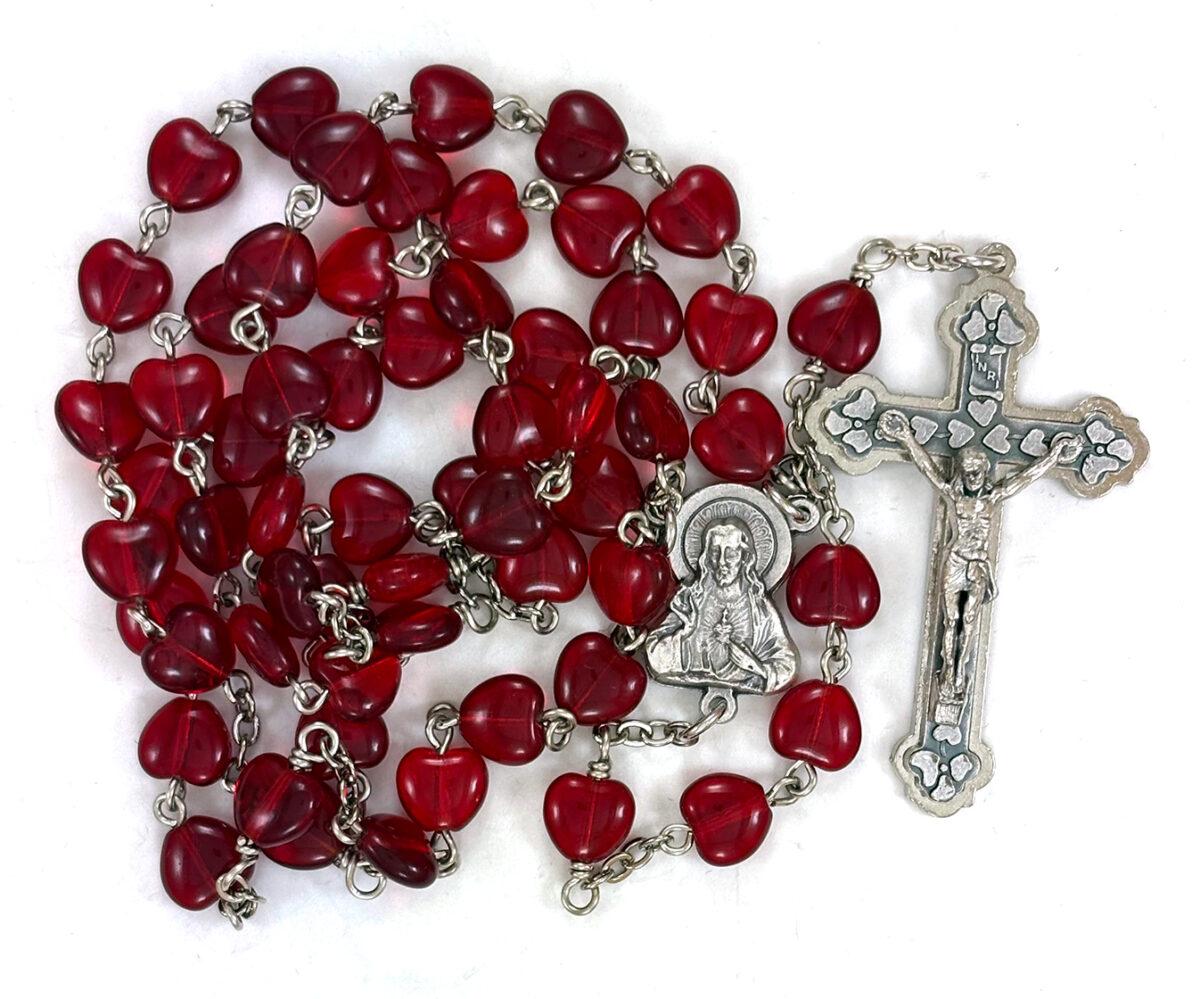 Heart-Shaped Bead Rosary: $35.99 (CAD)
