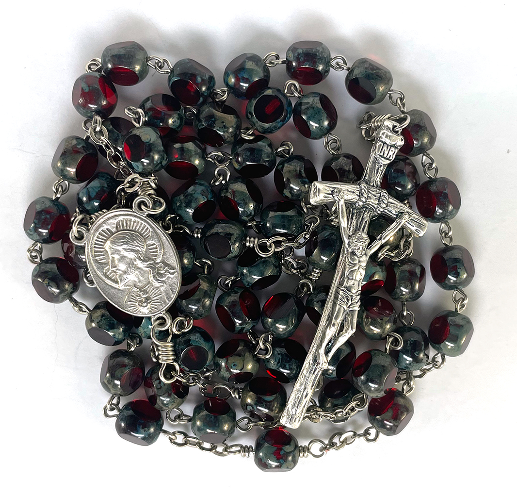 Antiqued Bead Rosary: $40.99 (CAD)