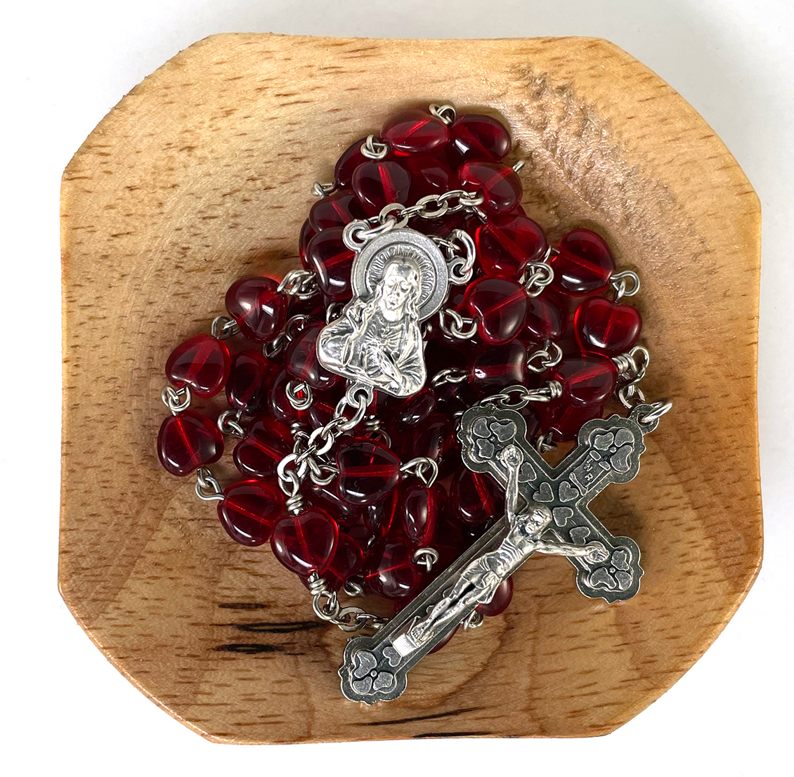 Heart-Shaped Bead Rosary: $33.99 (CAD)