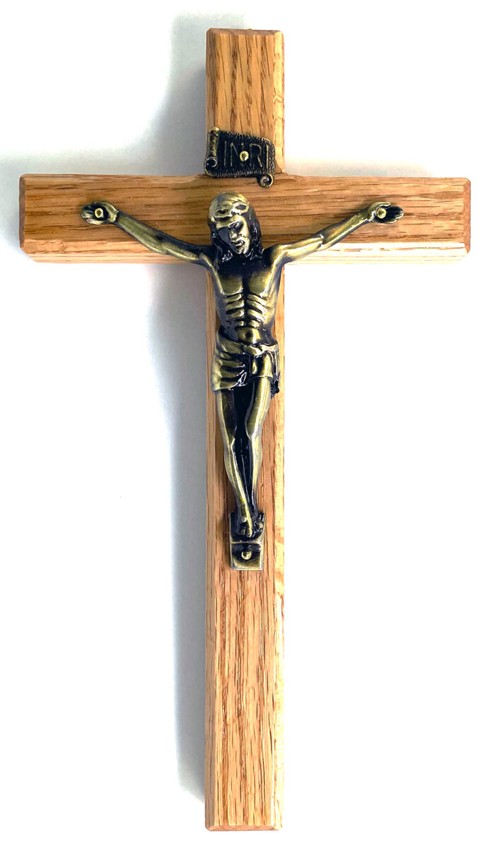 Classic Cut Oak Crucifix ($24.99 CAD)