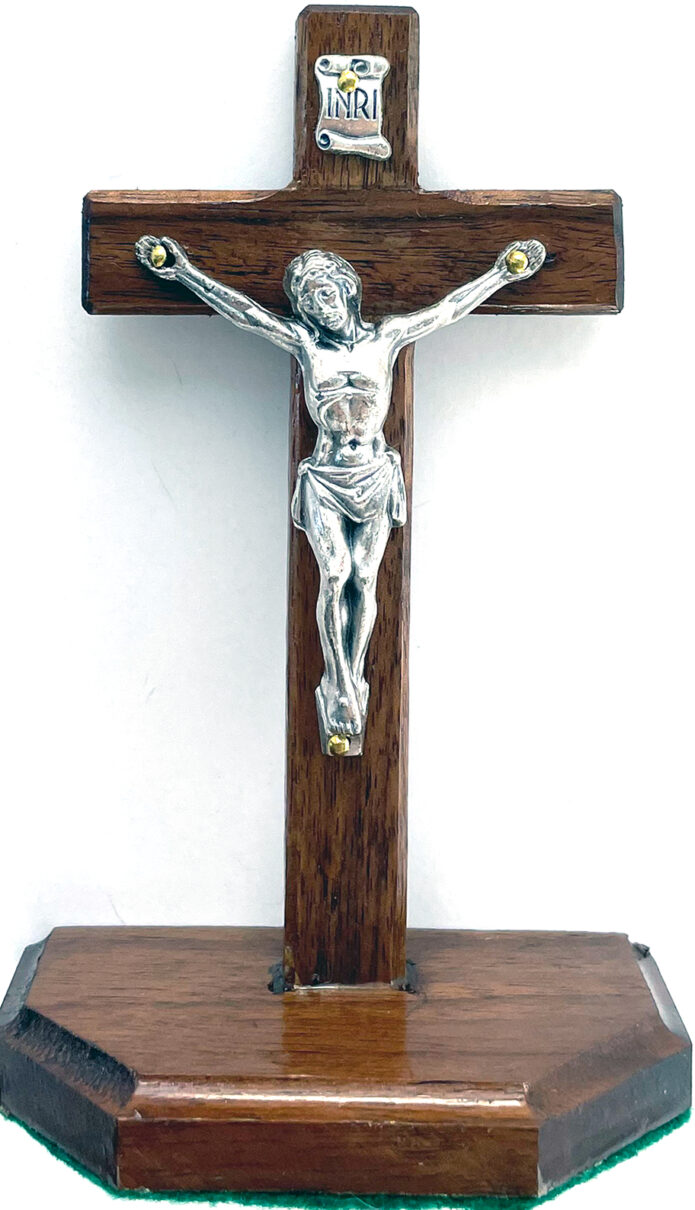 Small Standing Walnut Crucifix ($17.99 CAD)
