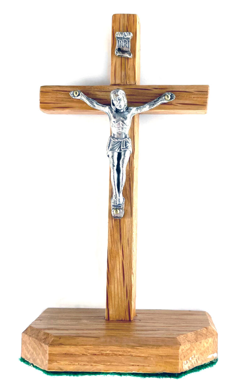 Oak Crucifix (Small Standing) ($14.99 CAD)