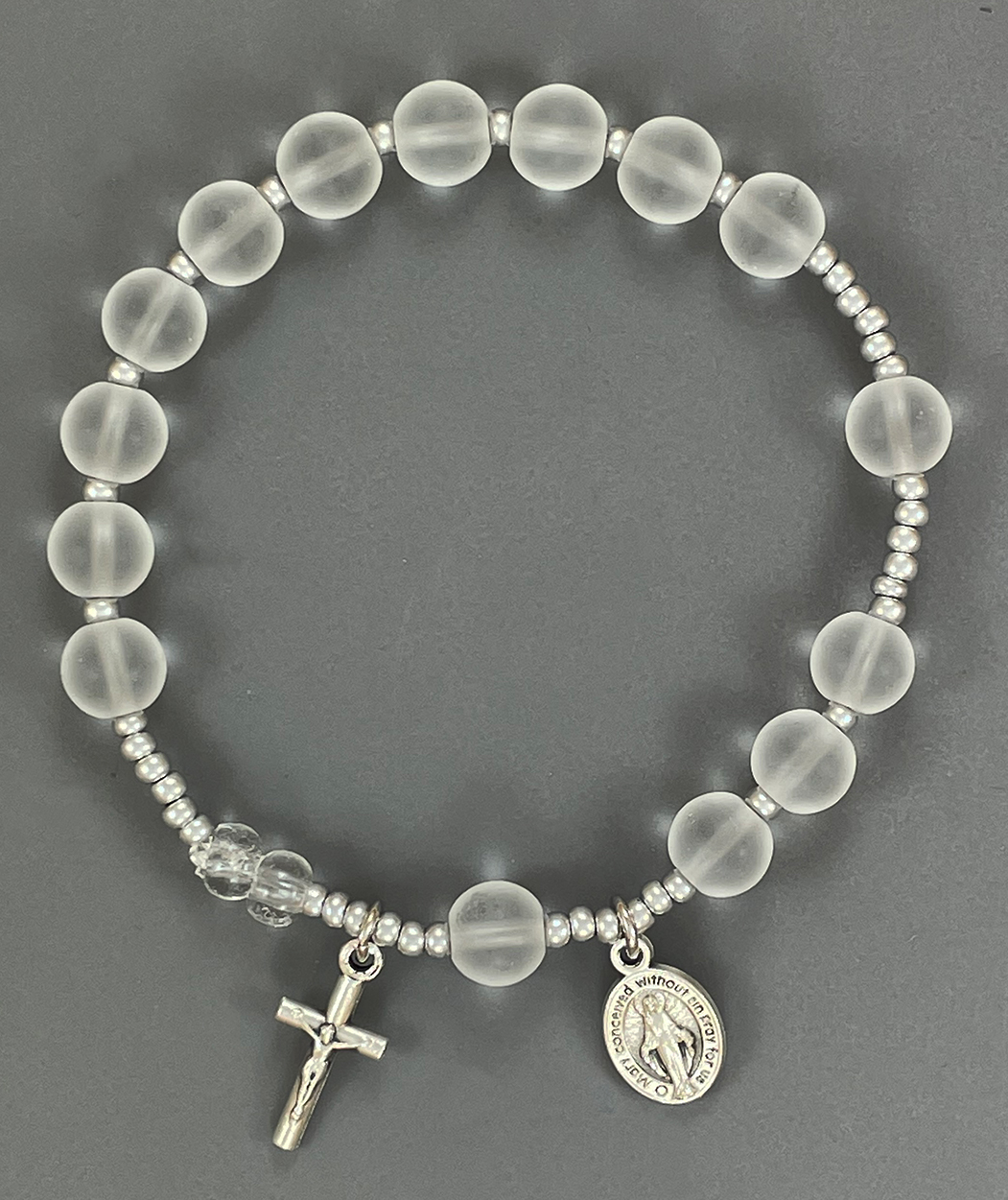 Frosted Jade Rosary Bracelet ($12.99 CAD)