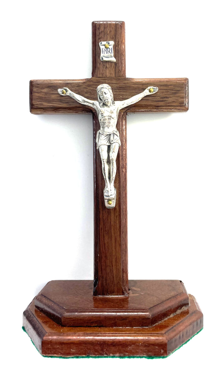 Medium Standing Walnut Crucifix ($24.99 CAD)