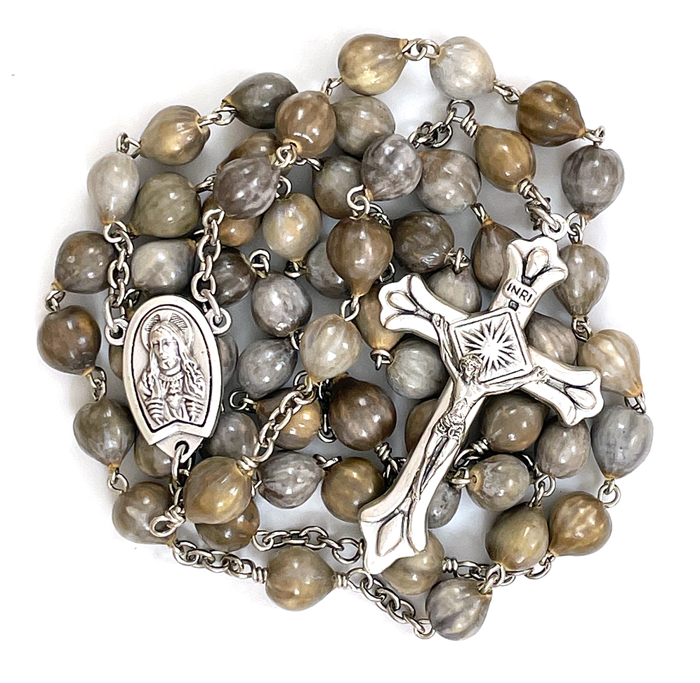 Sacred Heart Rosary with Job’s Tears $31.99 (CAD)