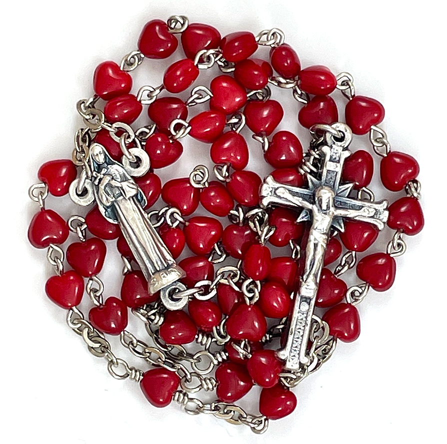 Saint Rita Heart Bead Rosary ($29.99 CAD)