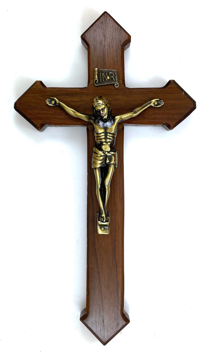 9-Inch Pointed Tips Walnut Crucifix: $36.99 (CAD)