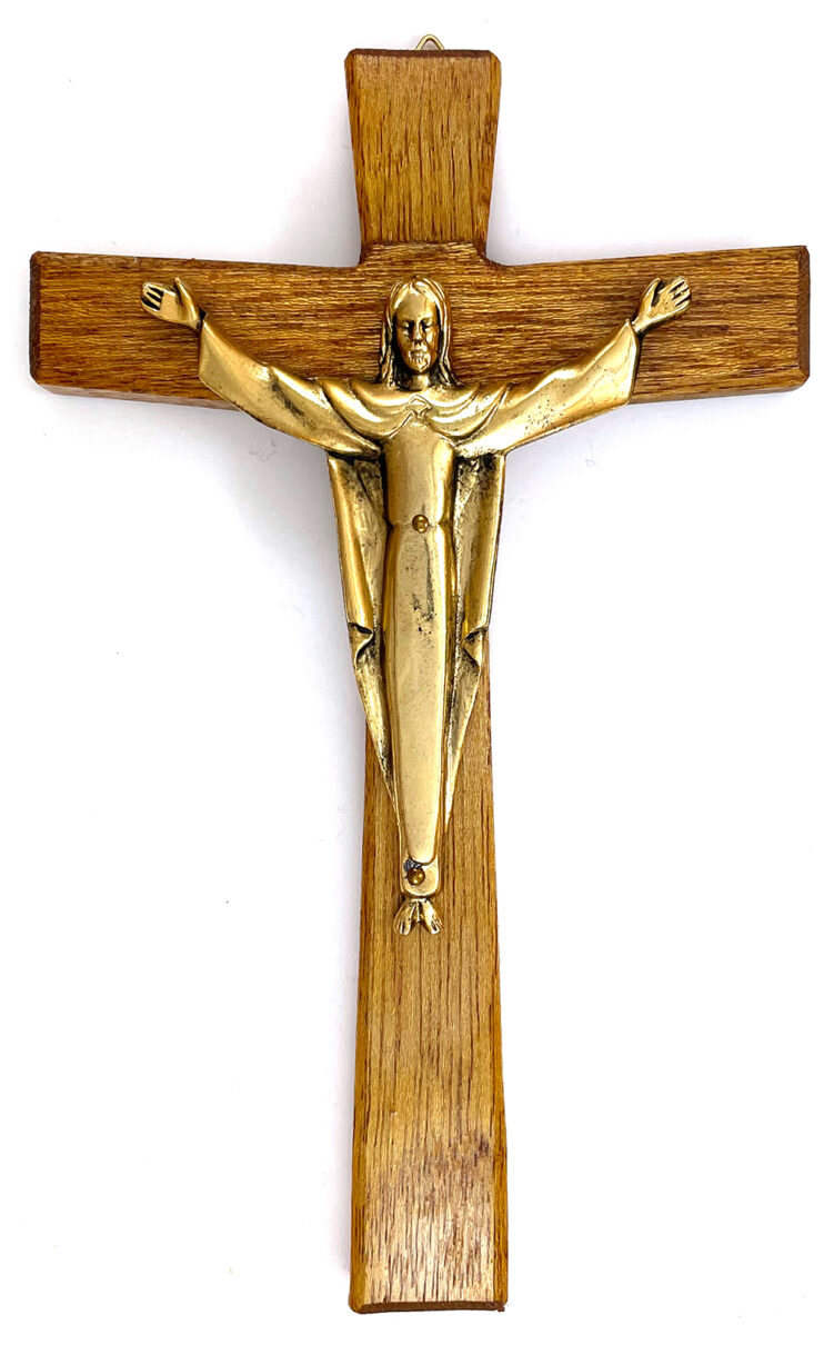 8-Inch Risen Christ Mahogany Cross: $25.99 (CAD)