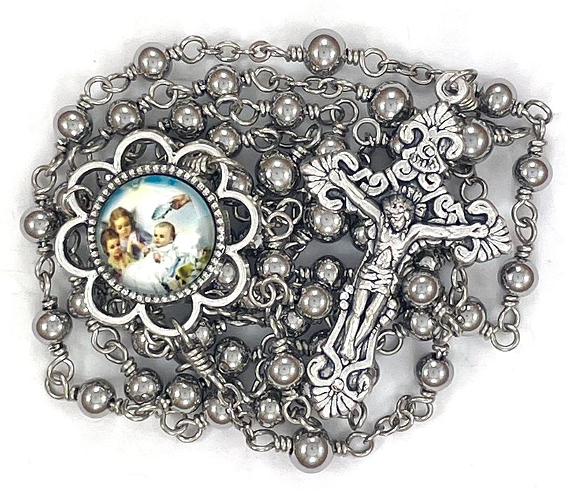 Stainless Steel Bead Baptism Rosary: $45.99 (CAD)