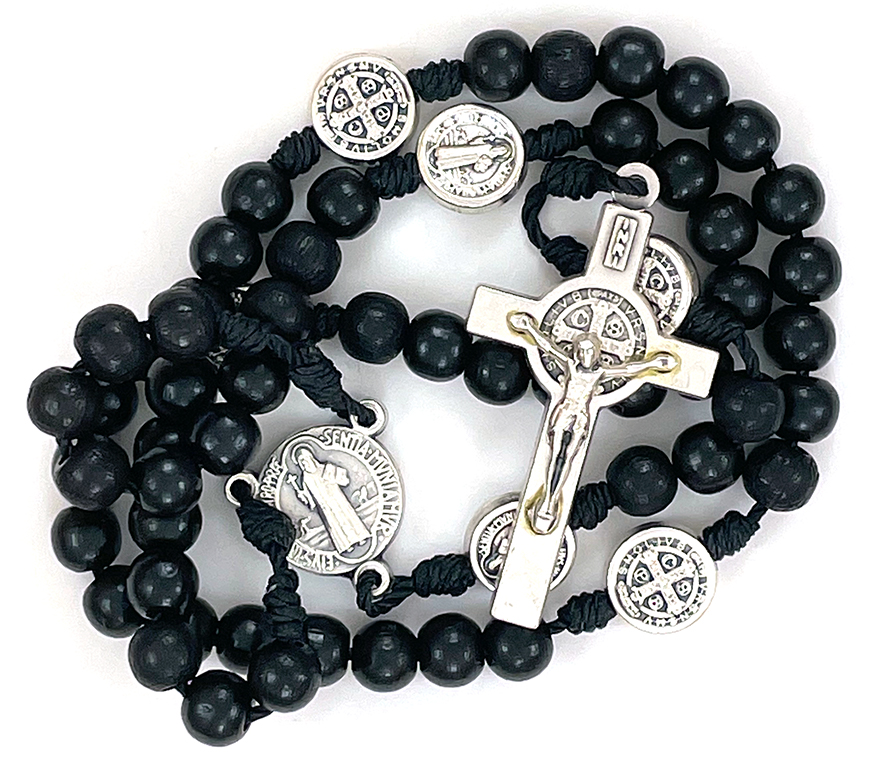 Strung Saint Benedict Medal Rosary: $12.99 (CAD)