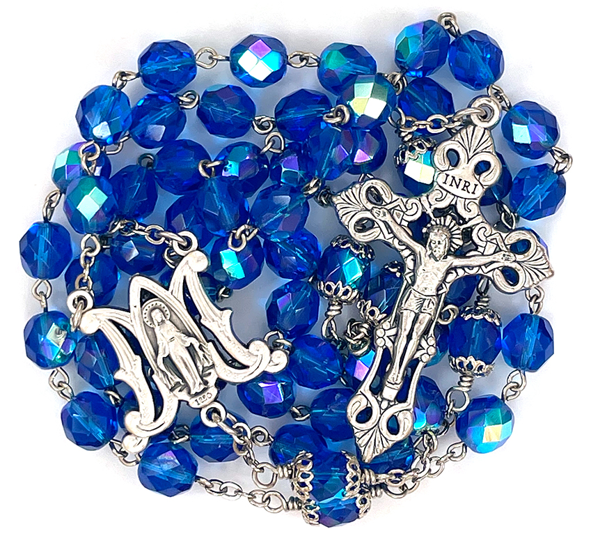 Blue Ave Maria Rosary: $38.99 (CAD)