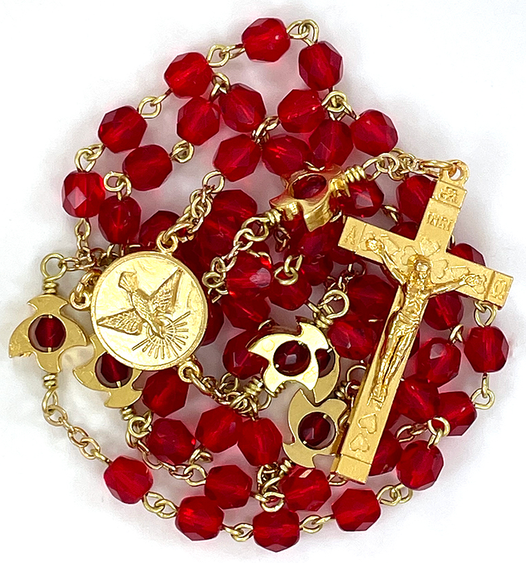 Gold Holy Spirit Rosary ($42.99 CAD)