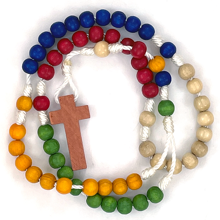 Small Mission Wood Bead Rosary: $5.99 (CAD)