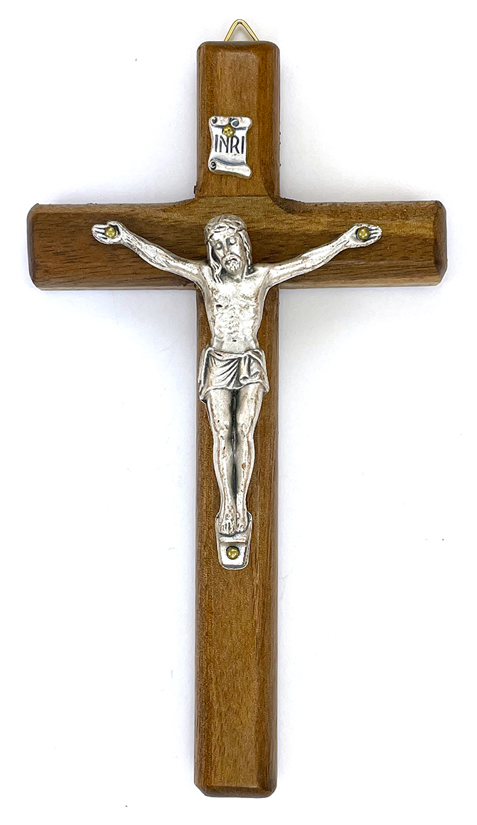 Round-Cut Walnut Crucifix ($20.99 CAD)