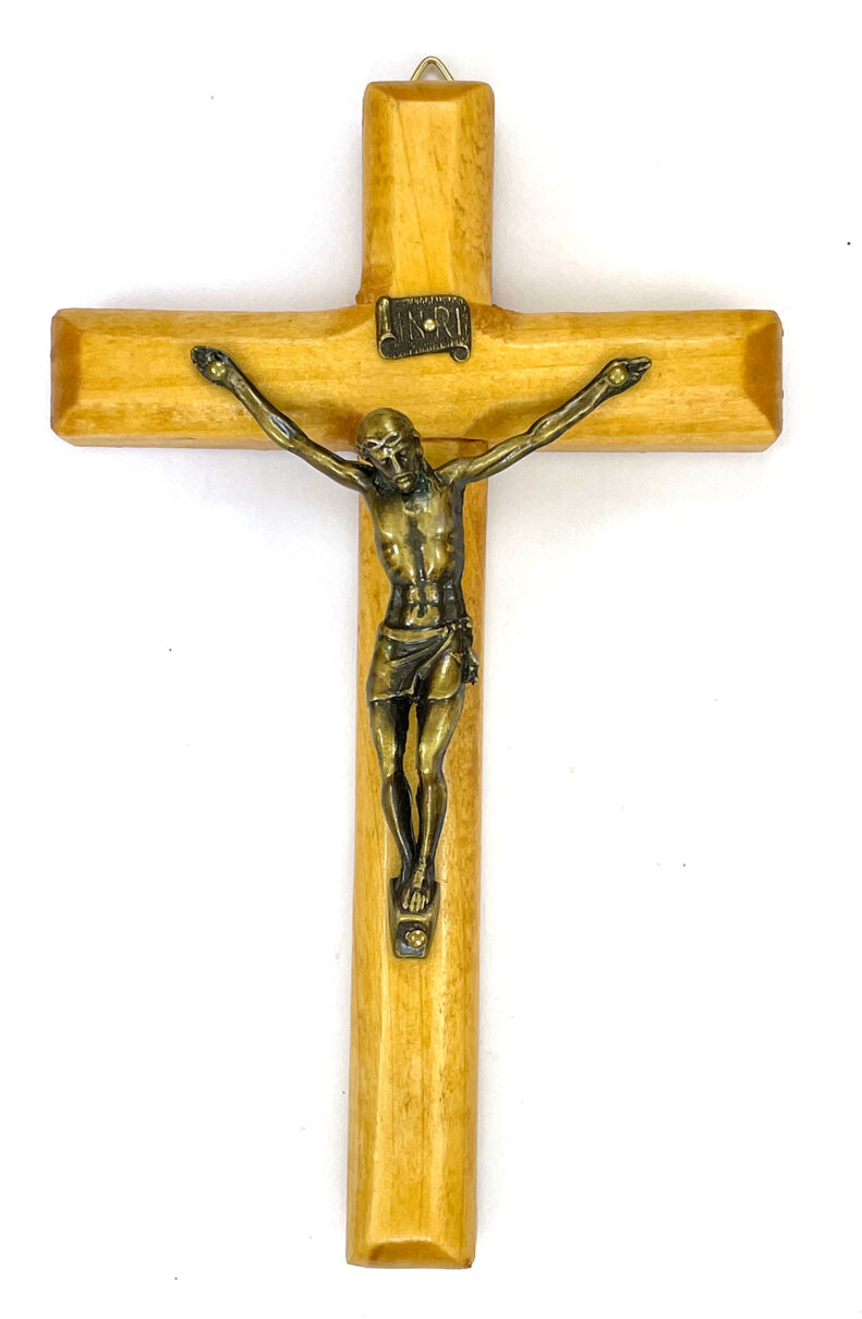 Rounded Cut Maple Crucifix ($20.99 CAD)