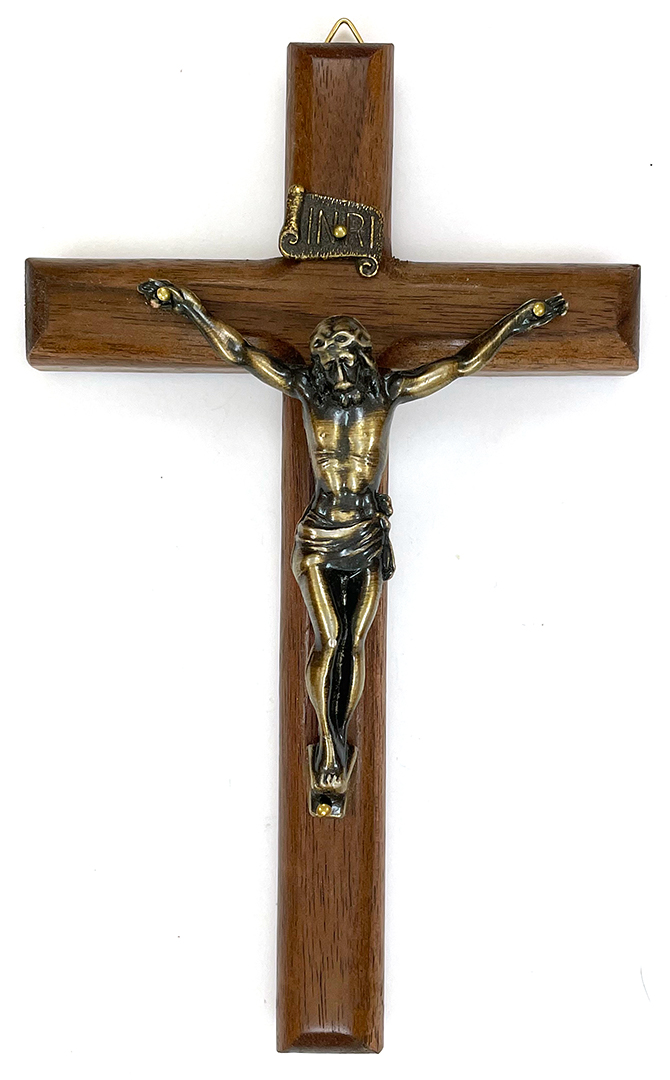 The Rounded Walnut Crucifix ($24.99 CAD)