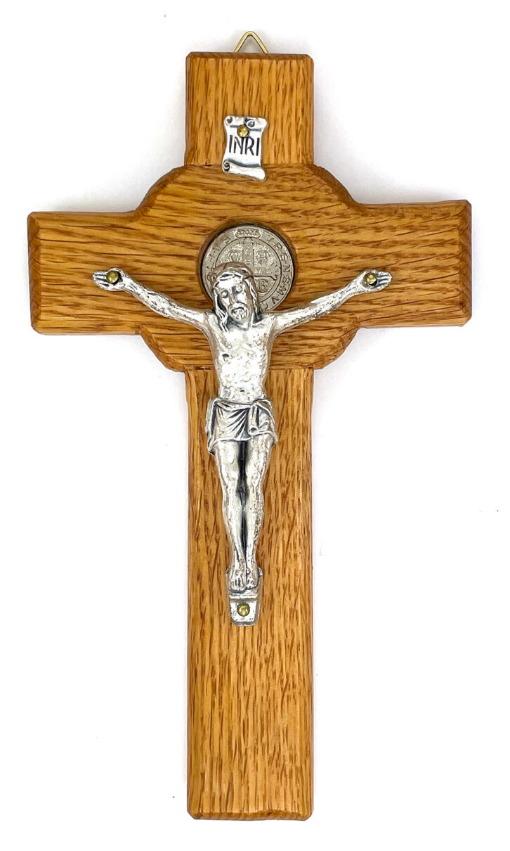 Oak Saint Benedict Crucifix: $24.99 (CAD)