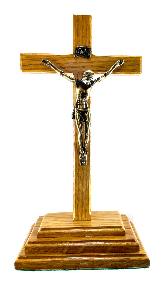 Oak Crucifix (Standing) ($36.99 CAD)