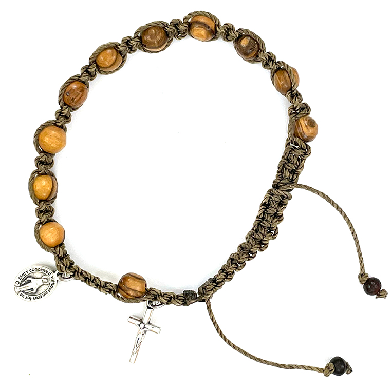 Our Smallest Olive Wood Rosary Bracelet: $11.99 (CAD)