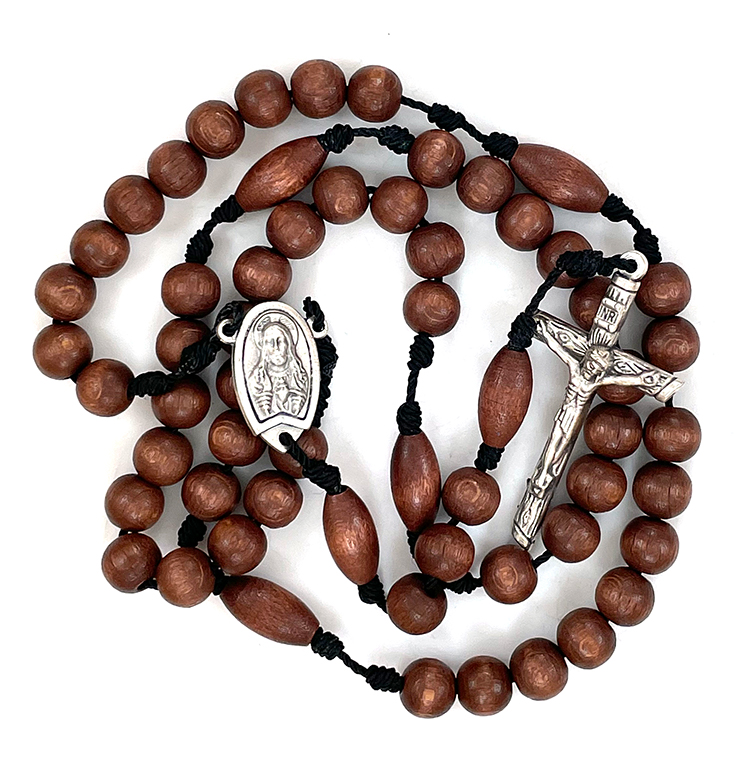 Wood Rosary and Necklace ($18.99 CAD)