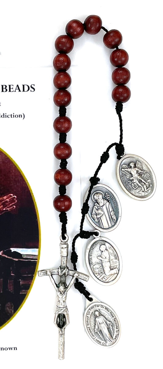 (Z124-1) Mahogany Addiction Prayer Beads: $14.99 (CAD)