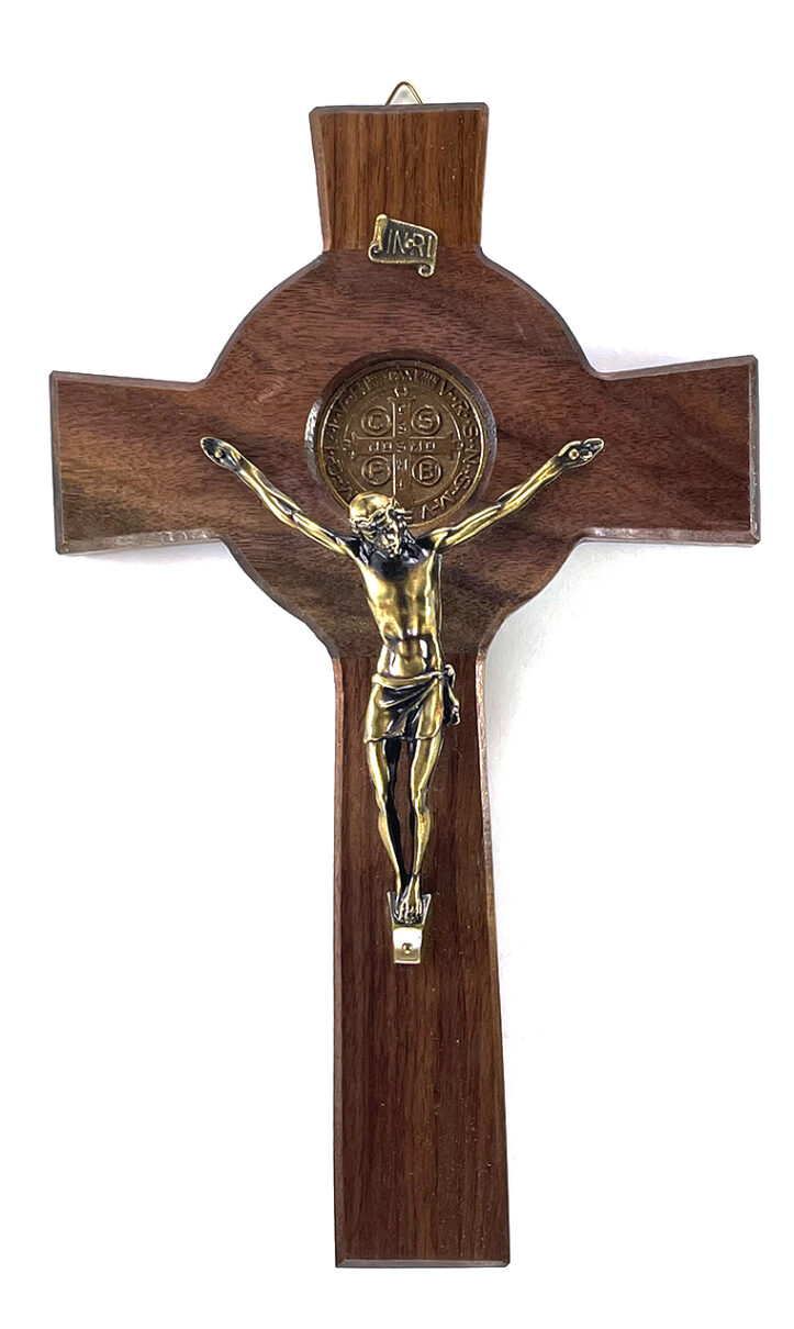 St. Benedict Walnut Crucifix: $48.99 (CAD)