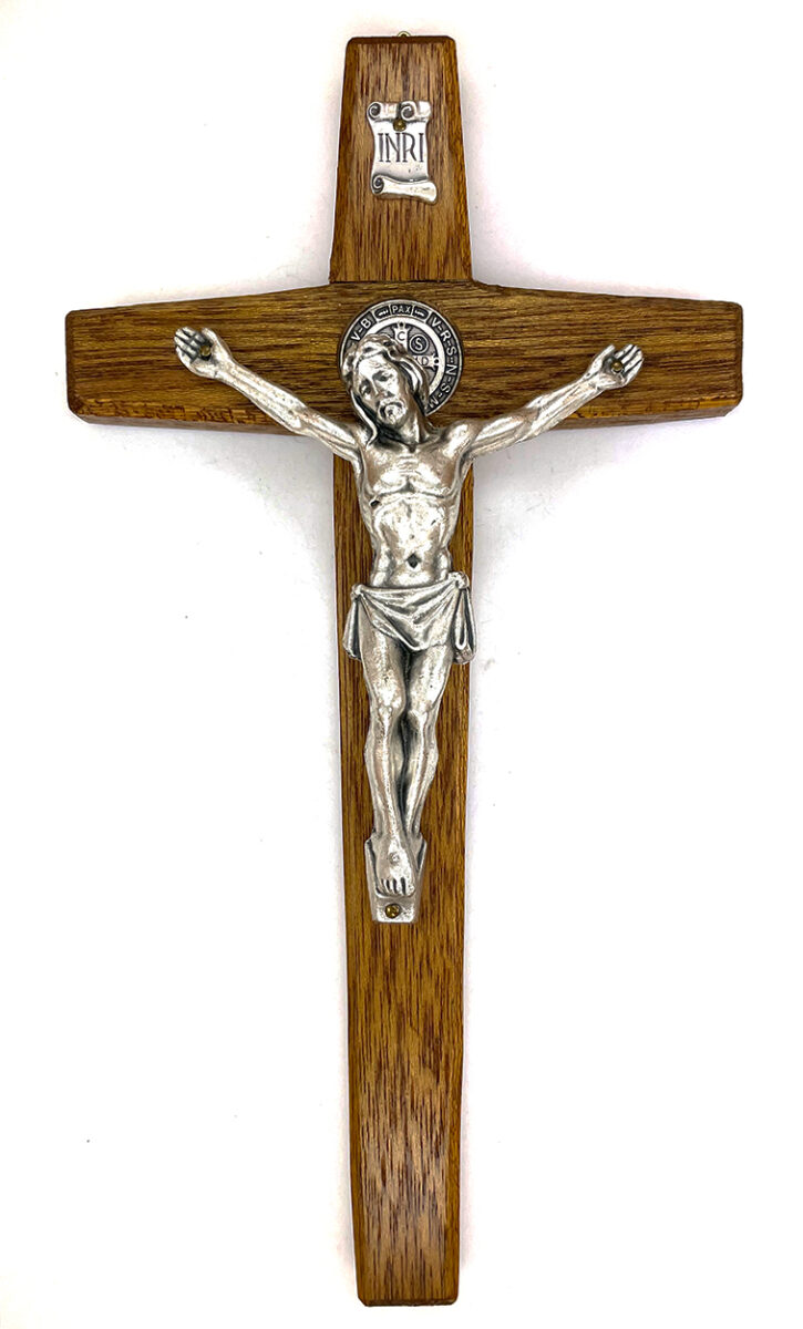 Mahogany Saint Benedict Crucifix: $37.99 (CAD)