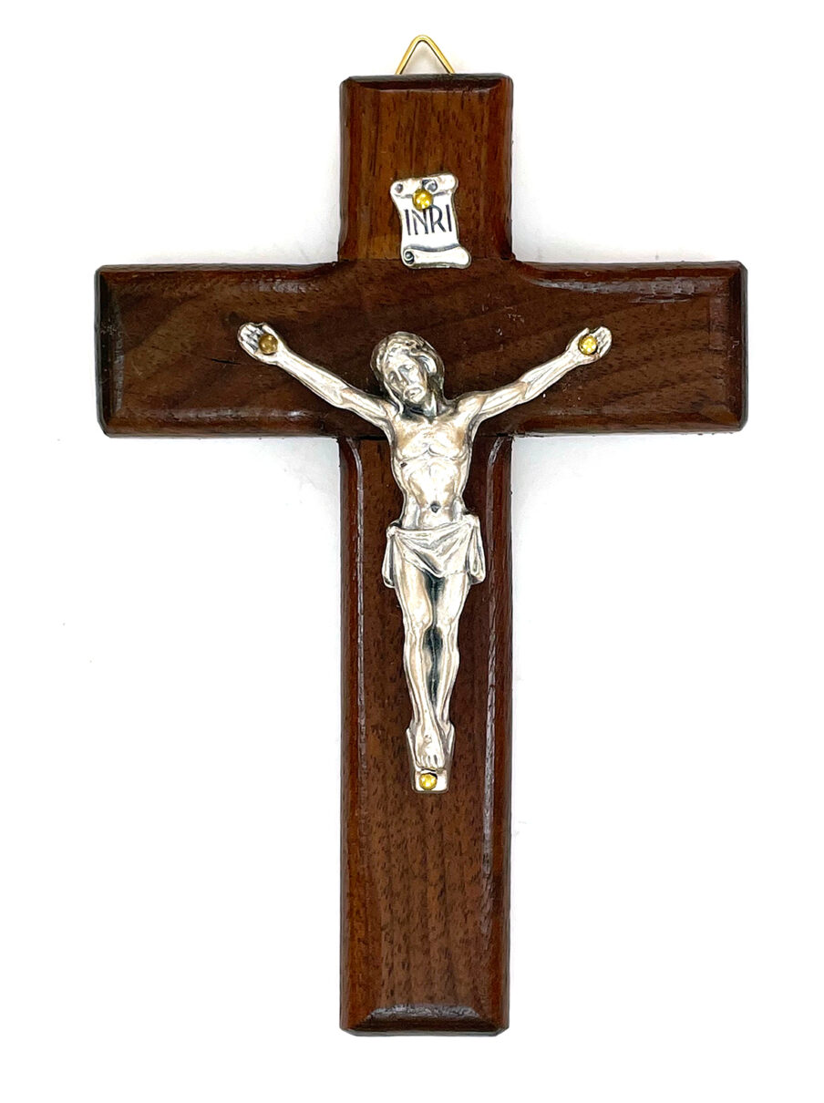 Walnut Wide Cut Crucifix: $15.99 (CAD)