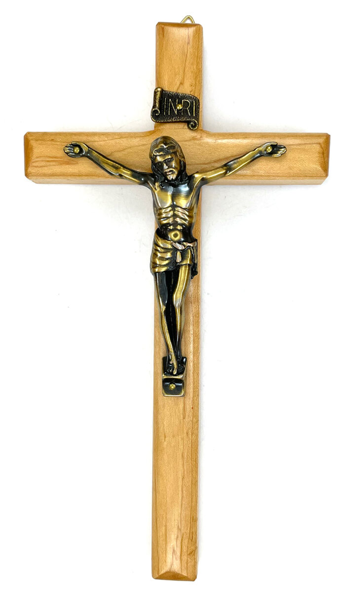 Round Cut Maple Crucifix ($27.99 CAD)
