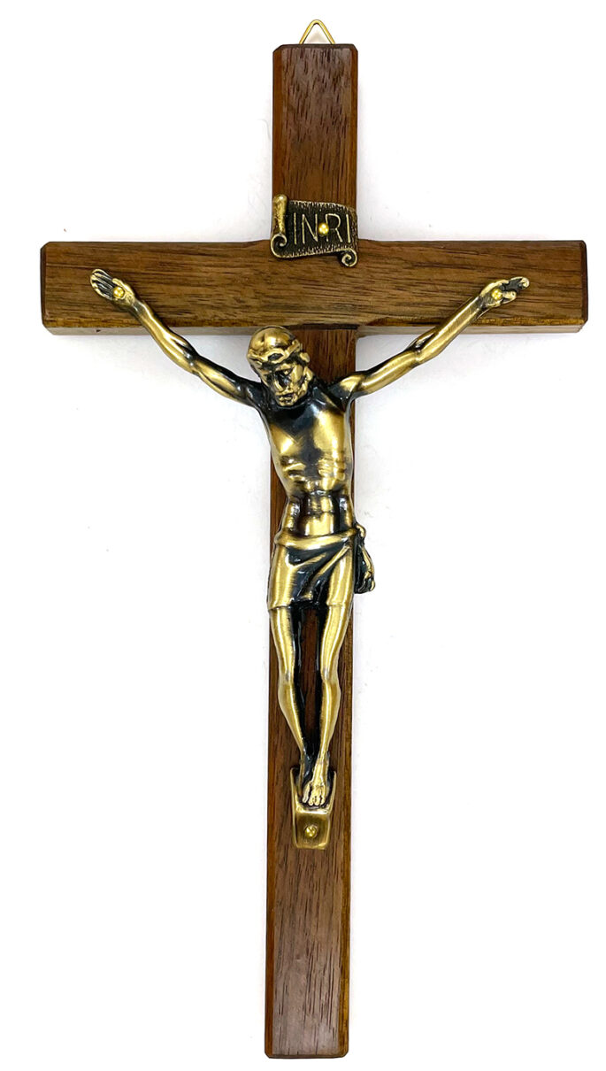 8-Inch Classic Walnut Crucifix ($24.99 CAD)