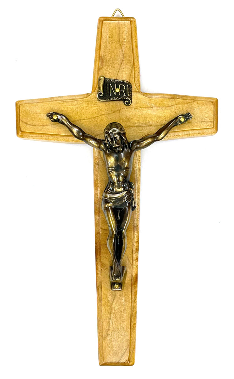 Modern Cut Maple Crucifix ($19.99 CAD)