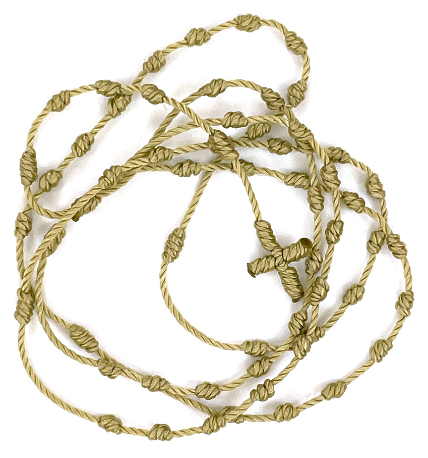 Beige Knotted Rosary: $3.99 (CAD)