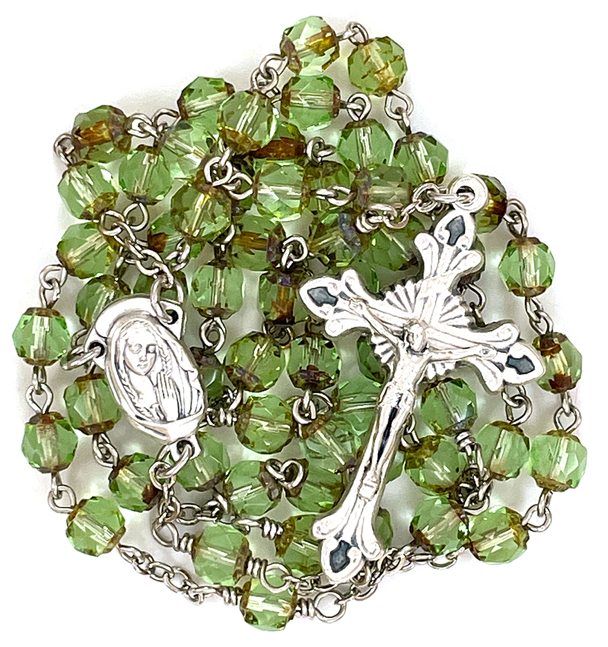 Peridot Renaissance-Cut Rosary ($31.99 CAD)