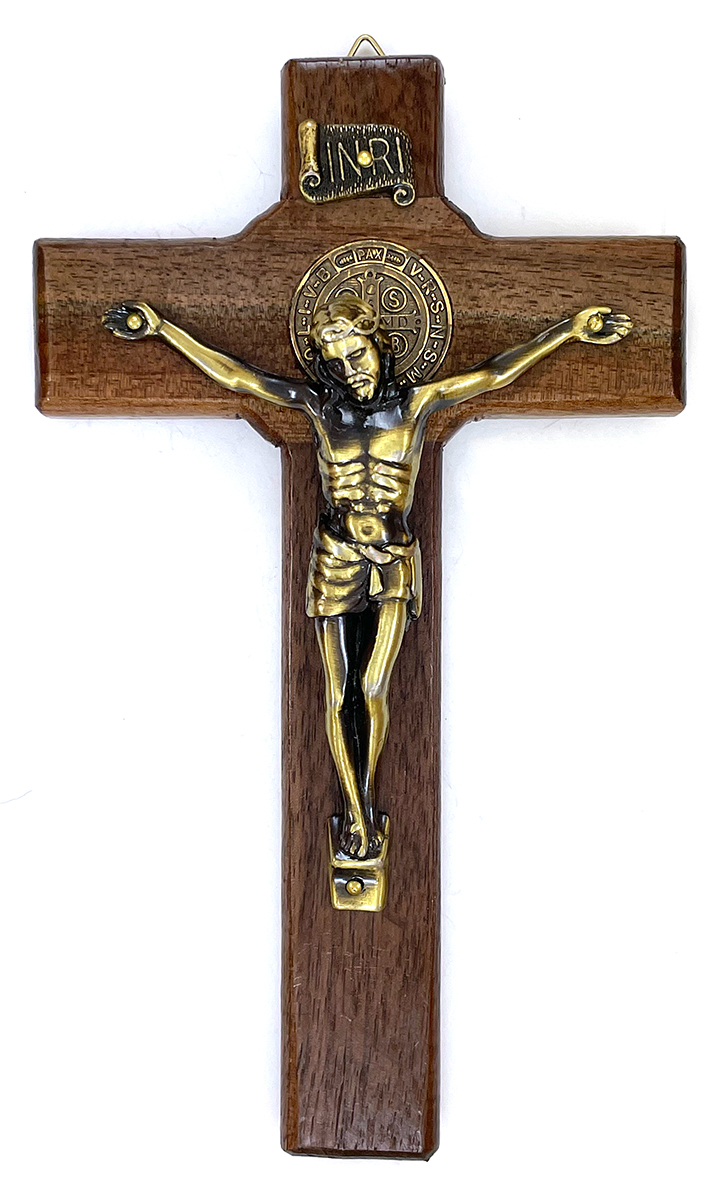 Small Walnut St. Benedict Crucifix ($26.99 CAD)