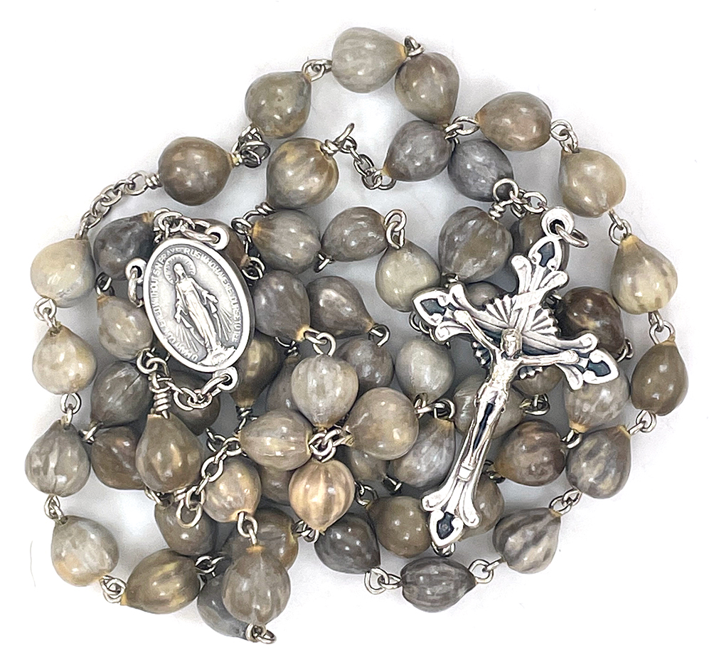 Miraculous Medal Job’s Tears Rosary ($30.99 CAD)