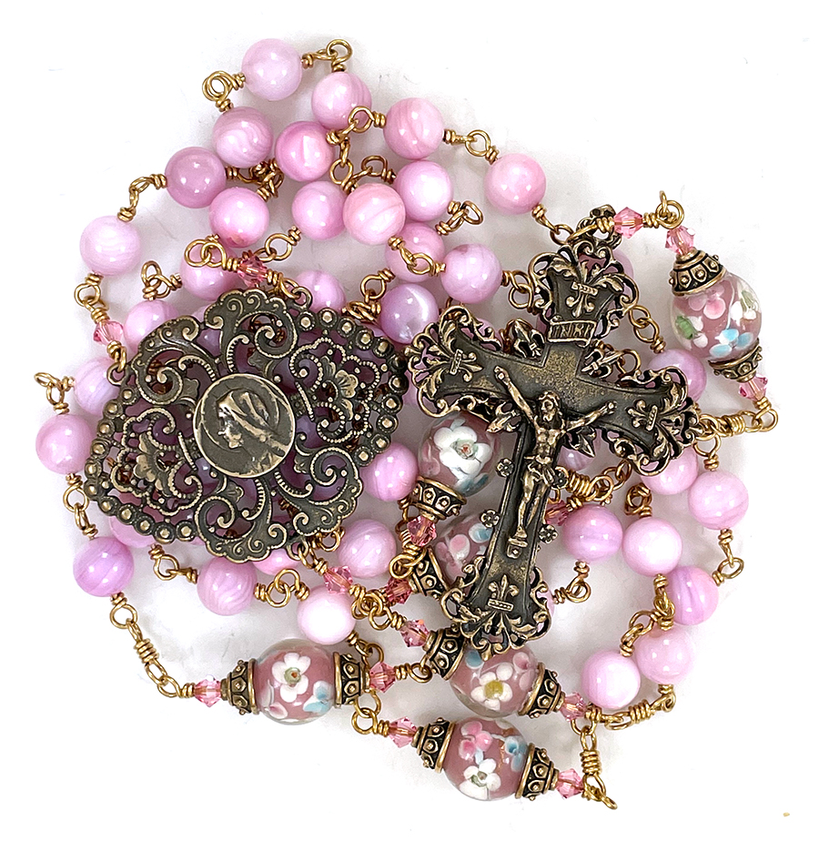 Vintage Style Cameo Rosary ($206.99 CAD)