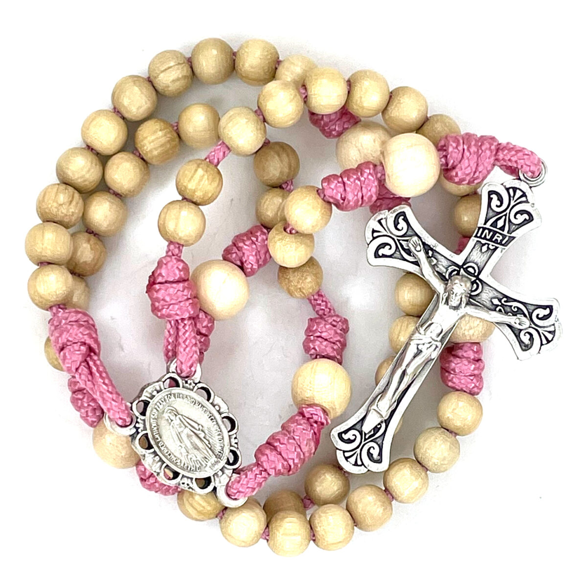 Pink Paracord Rosary