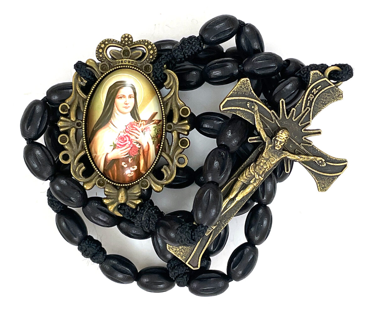 St. Therese Glass Dome Paracord Rosary ($32.99 CAD)