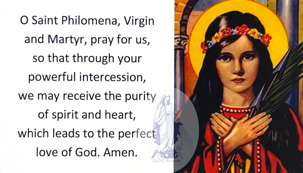 St. Philomena Card: $0.49 (CAD)