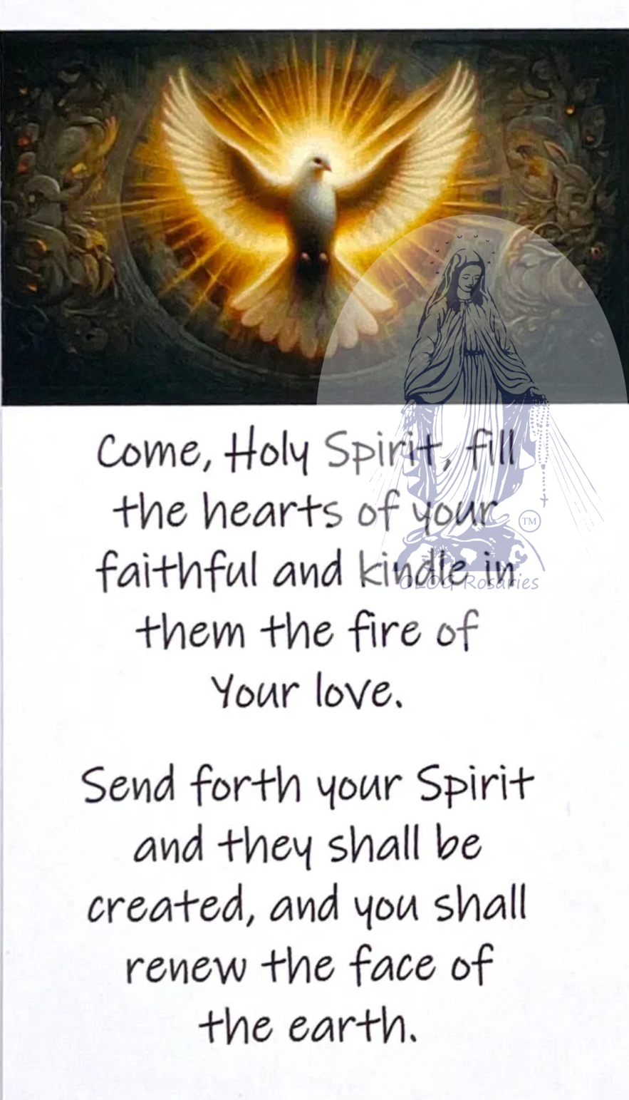 Come, Holy Spirit Prayer Card: $0.49 (CAD)