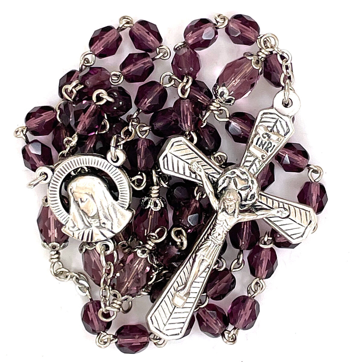 Purple Sorrowful Mother Rosary: $42.99 (CAD)