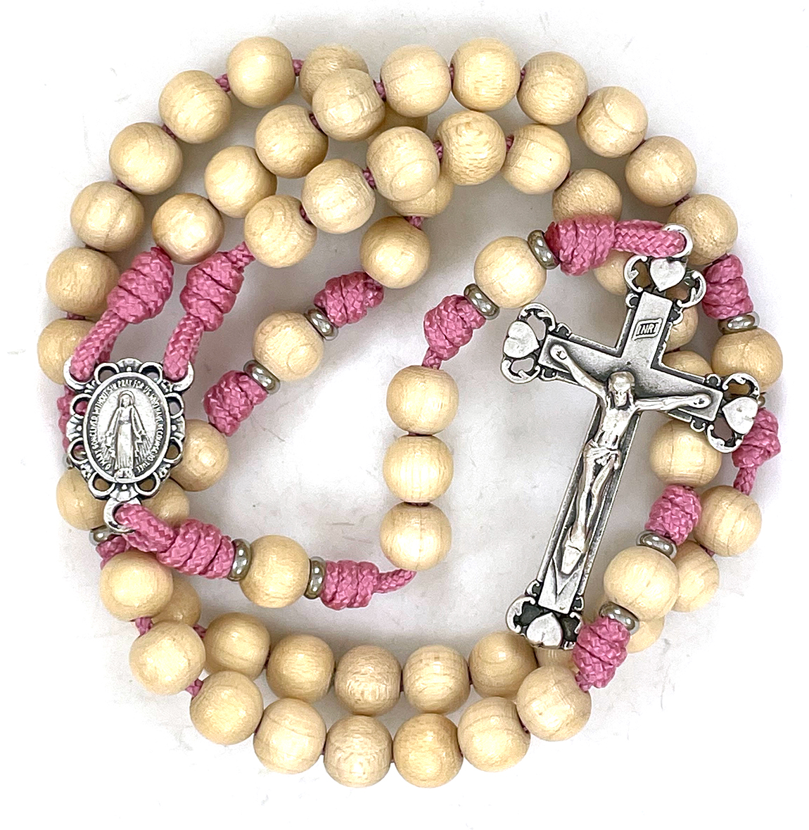 Pink 2 Paracord Rosary: $30.99 (CAD)