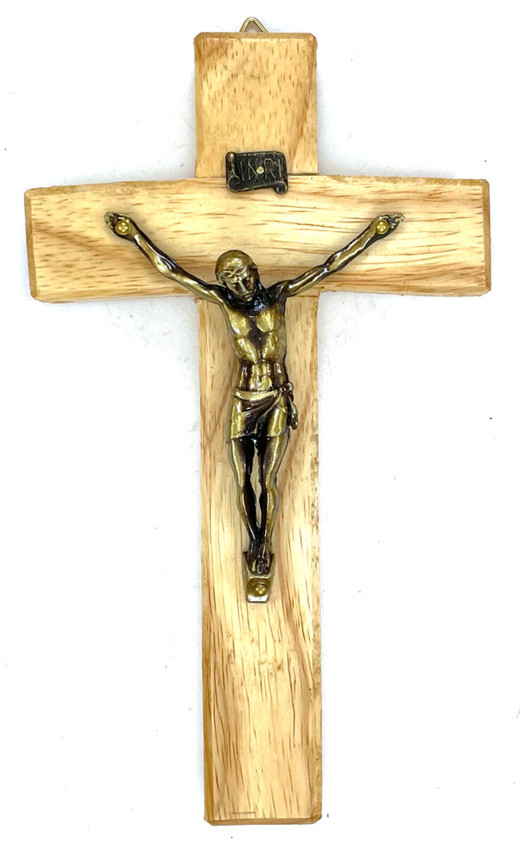 6-Inch Curved Cut Mango Crucifix ($21.99 CAD)