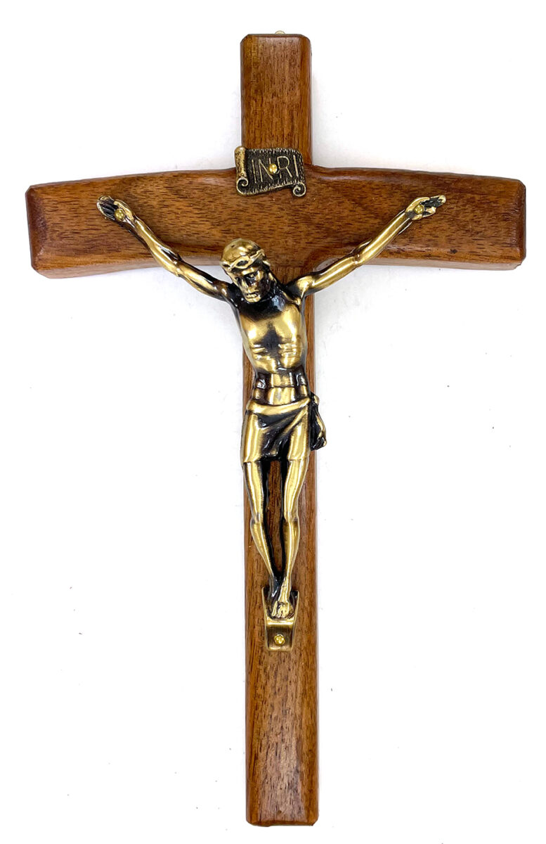 8-Inch Curved Walnut Crucifix ($27.99 CAD)